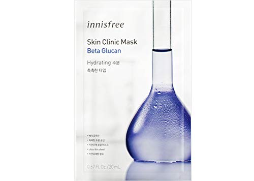 [イニスフリー.innisfree]スキンクリニックマスク(5ea)/20mL Skin Clinic Mask (ベータグルカン[水分])