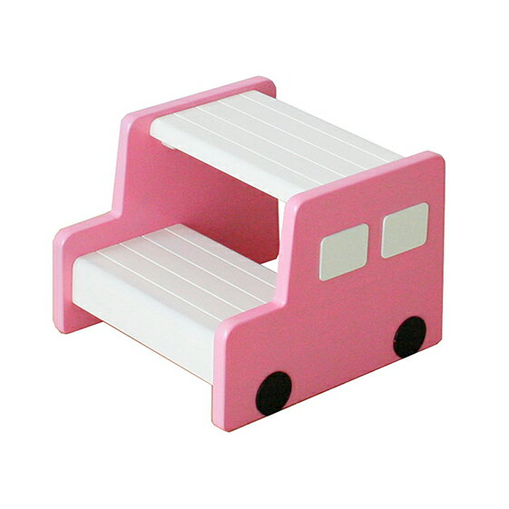 【ふるさと納税】na-KIDS Picc's Step(ピンク)　【家具・キッズ用品/踏み台・おもちゃ・玩具】