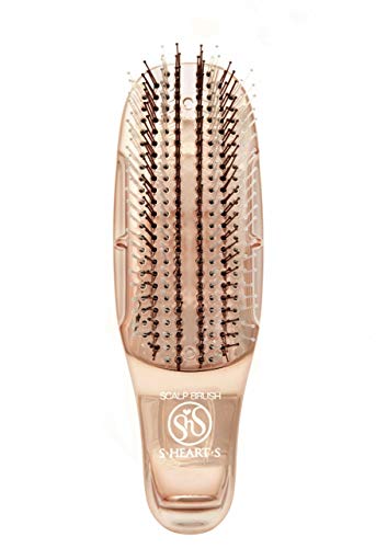 エスハートエス エス・ハート・エス スカルプブラシ ワールドモデル (ショート) ピンクゴールド 新パッケージ ヘアブラシ 単品 長さ160×幅51×高さ40mm