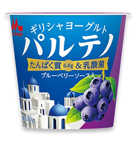 森永　濃密ギリシャヨーグルト PARTHENO（パルテノ）　ブルーベリーソース入80g　12個